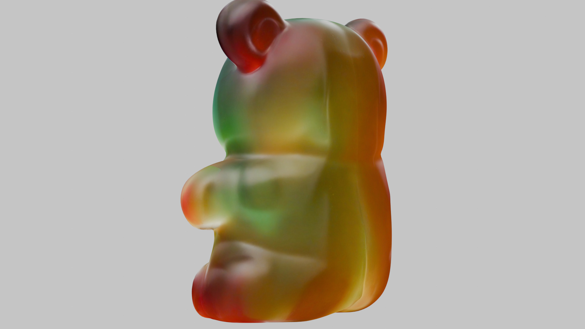 gummy bear Low-poly 3D model_2
