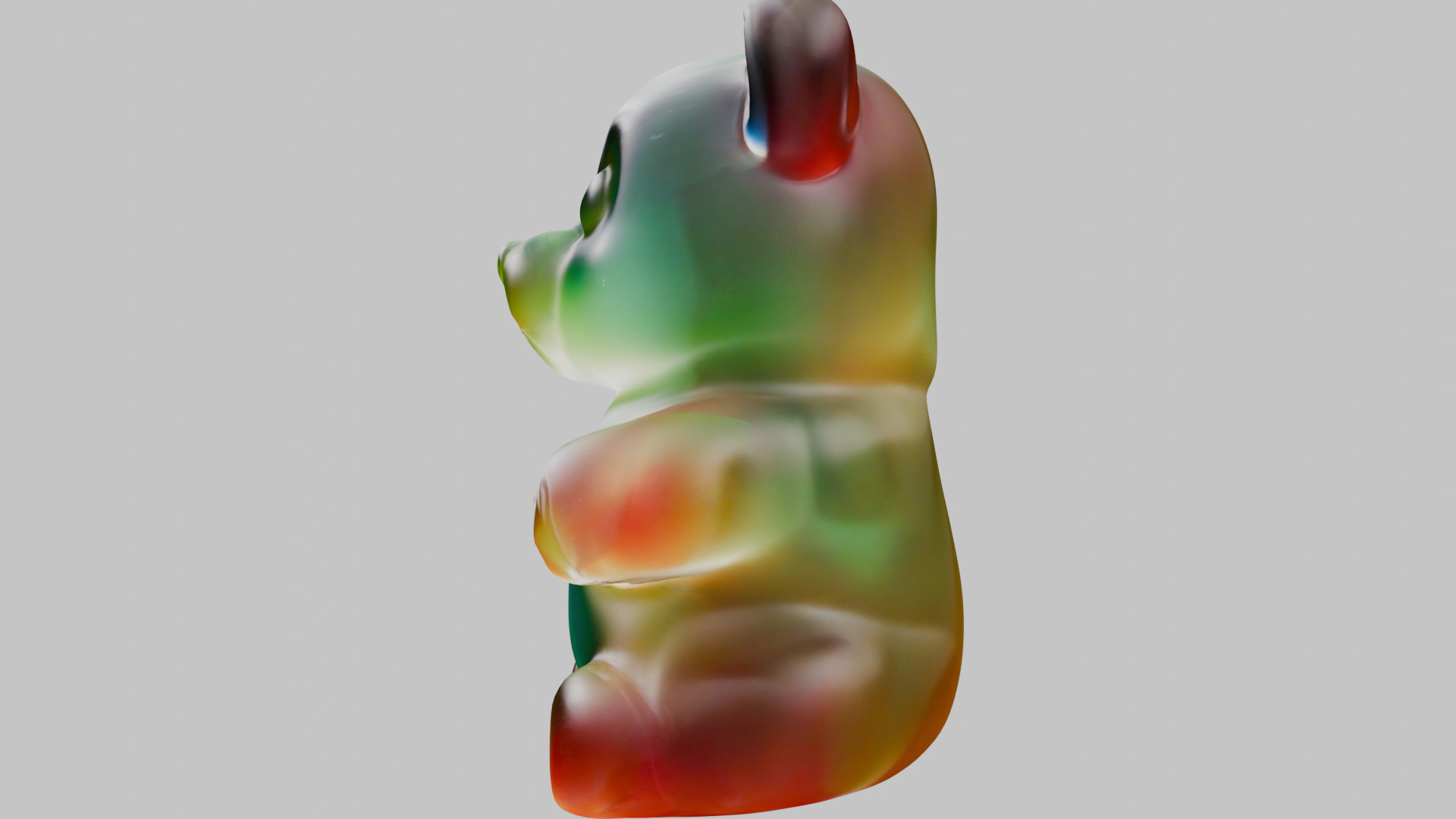gummy bear Low-poly 3D model_4
