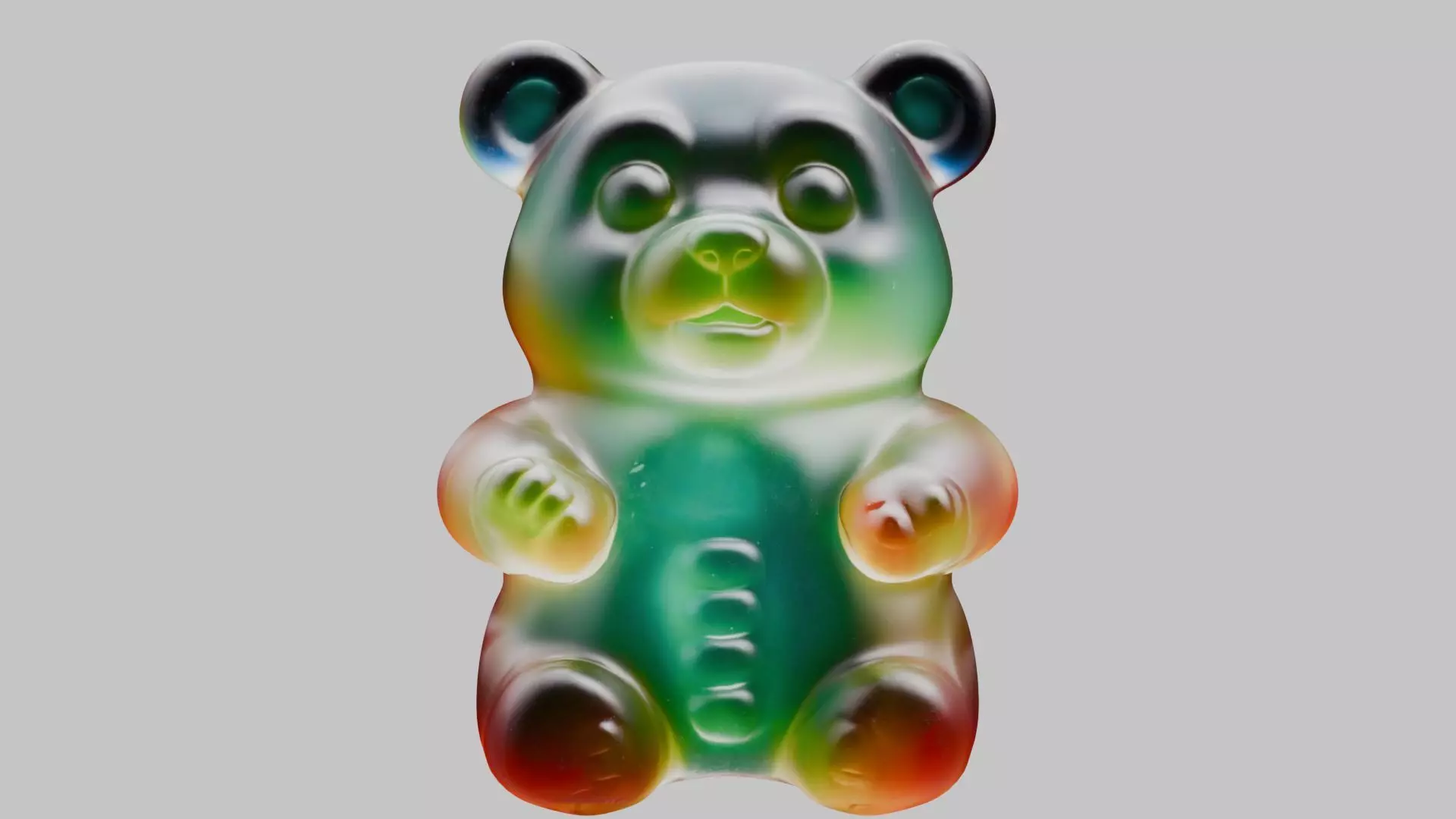 gummy bear Low-poly 3D model_0