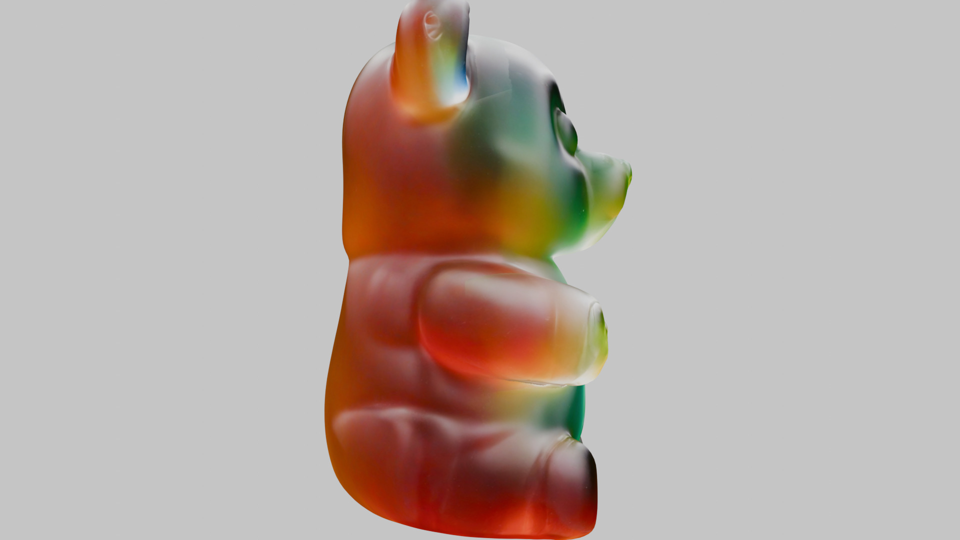 gummy bear Low-poly 3D model_11