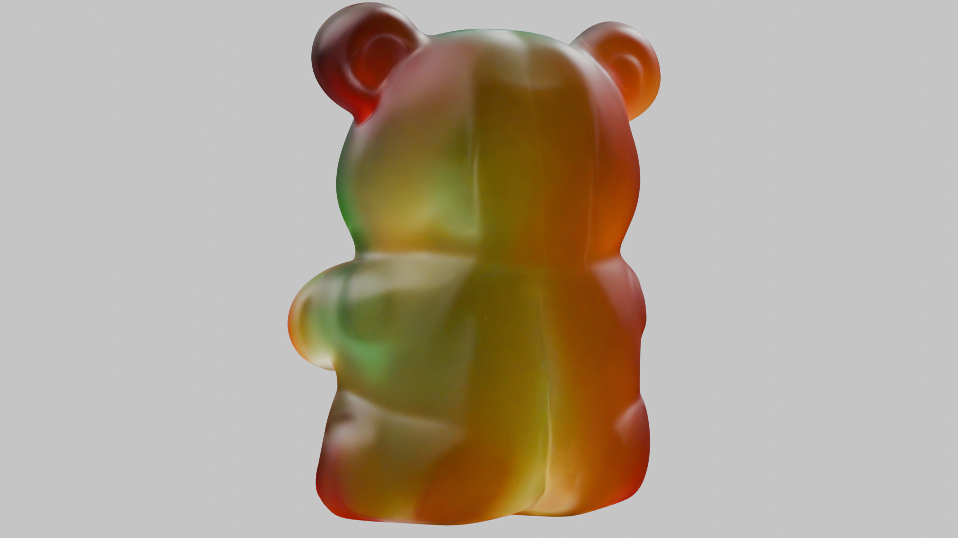 gummy bear Low-poly 3D model_1