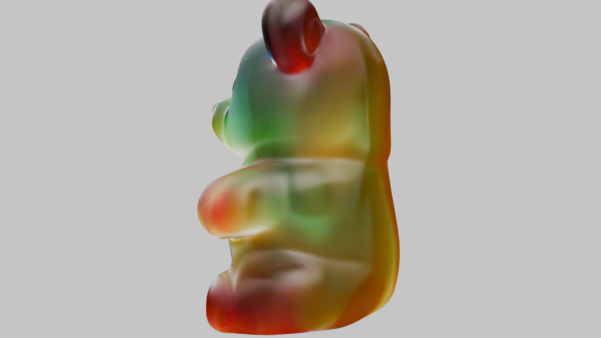 gummy bear Low-poly 3D model_3