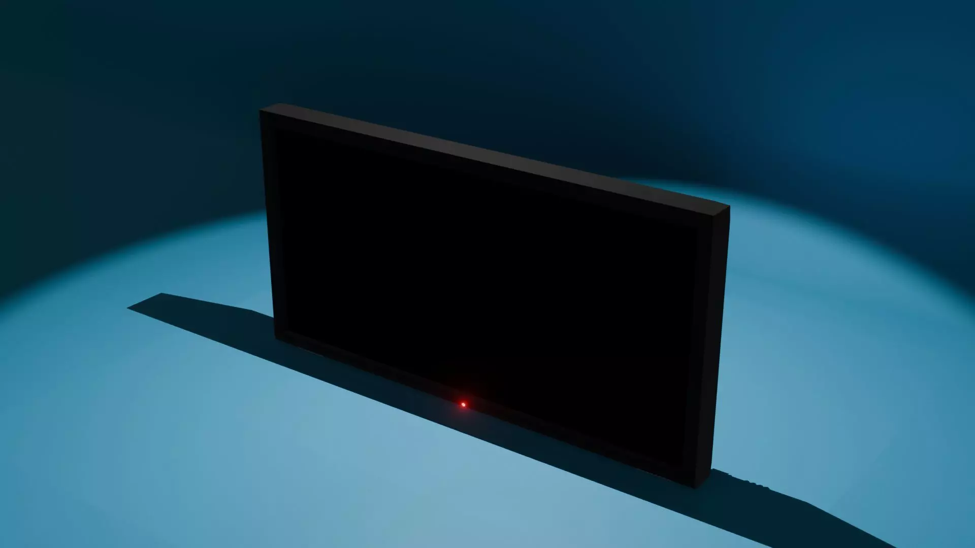 modern TV Low-poly 3D model_0
