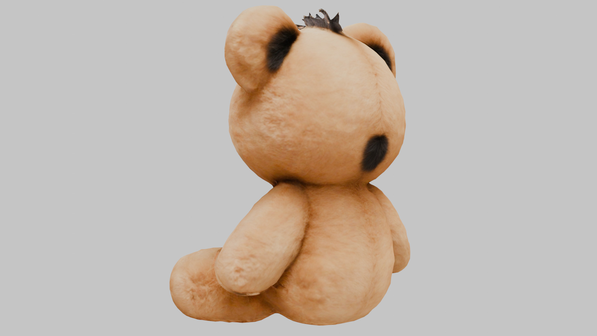 Teddy Bear Plush Toy Low-poly 3D model_2