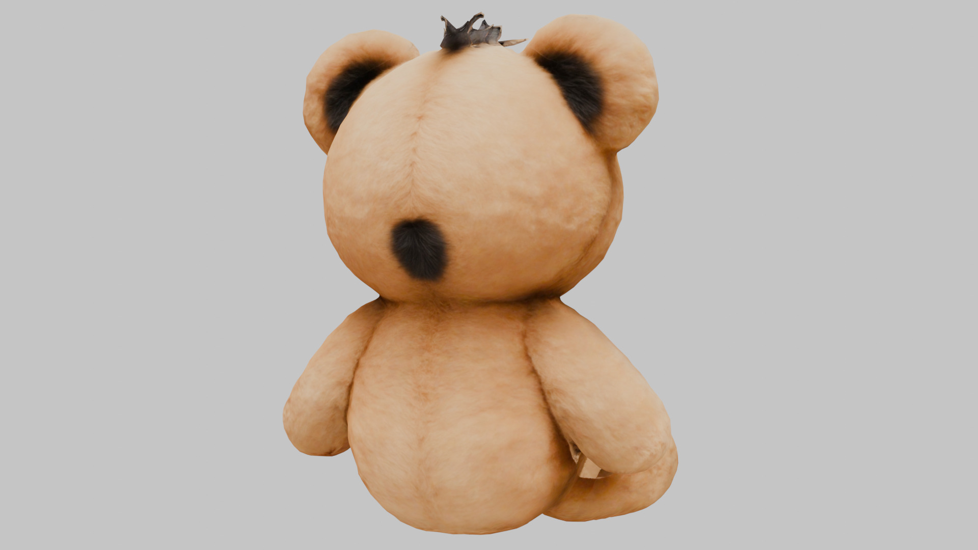 Teddy Bear Plush Toy Low-poly 3D model_14