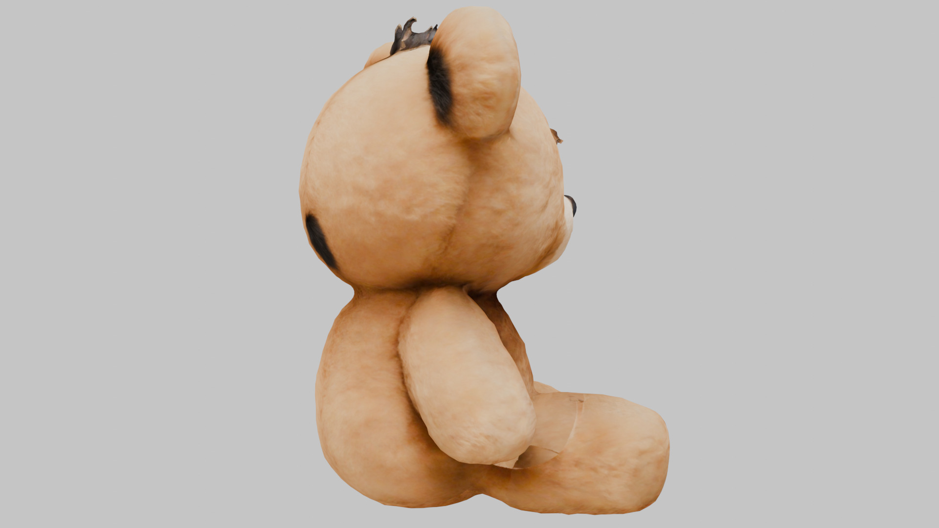 Teddy Bear Plush Toy Low-poly 3D model_12