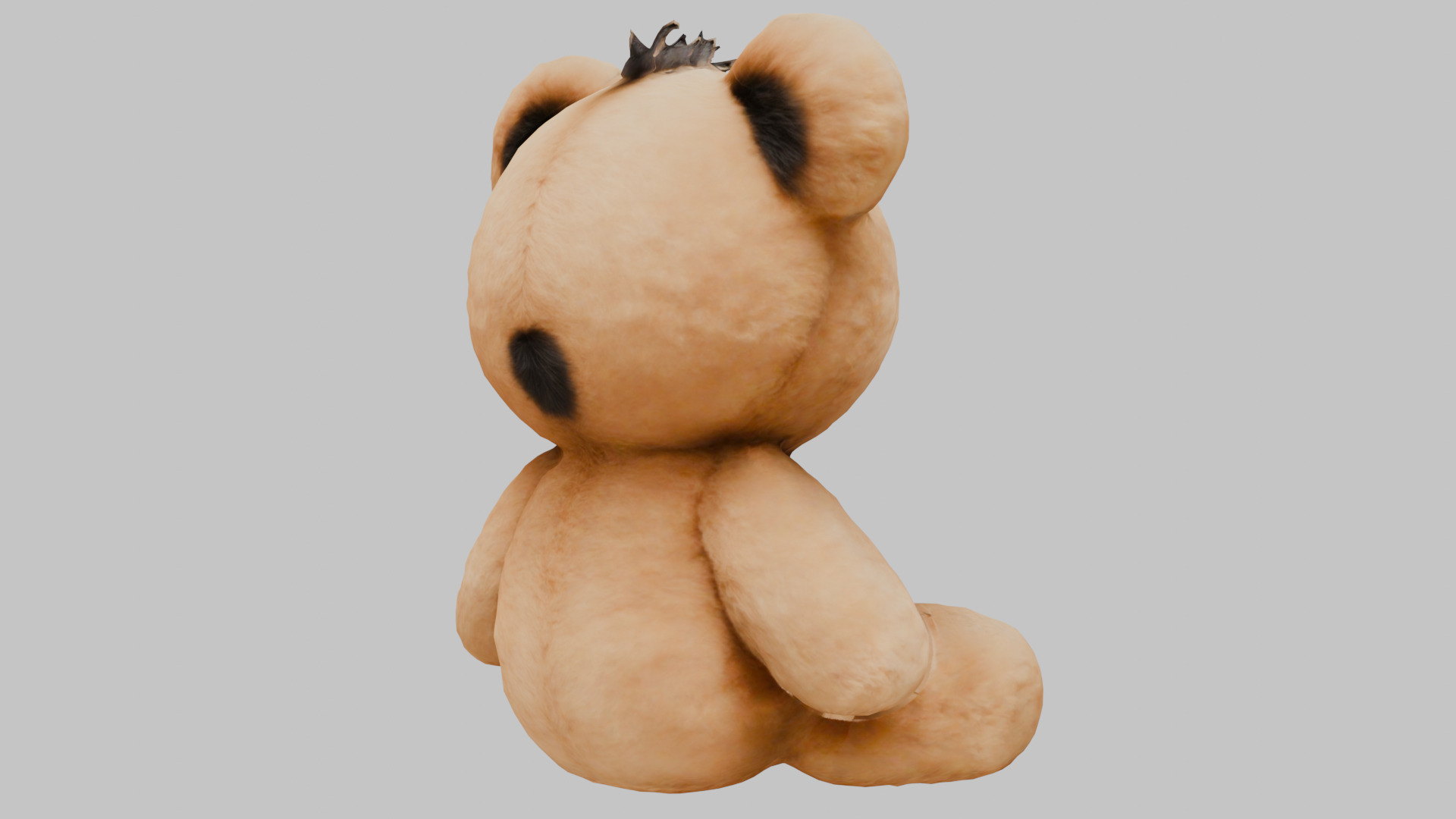Teddy Bear Plush Toy Low-poly 3D model_13