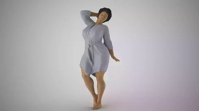 Woman after Bath 3D print model