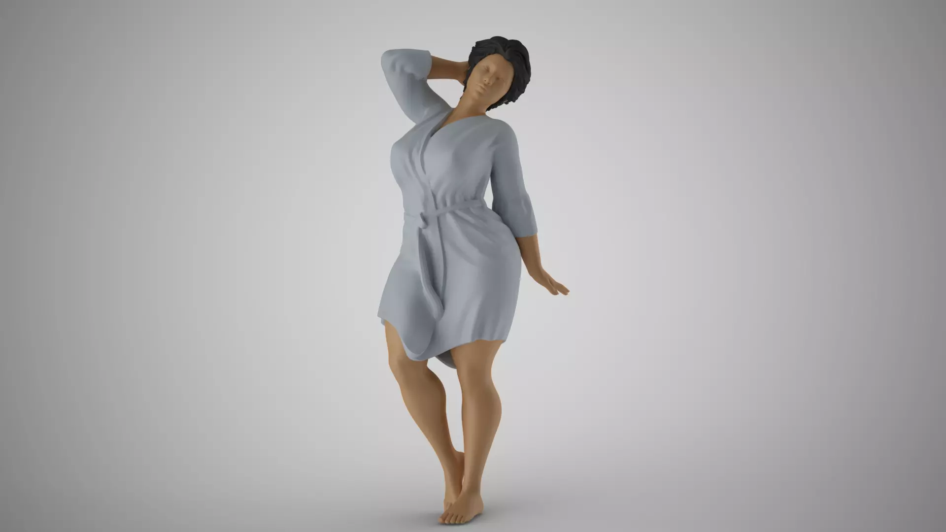 Woman after Bath 3D print model_0