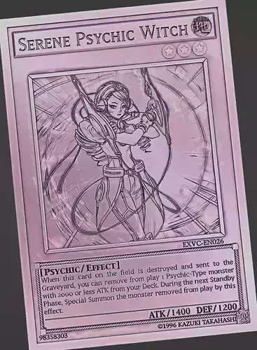 Serene Psychic Witch - yu-gi-oh 3D print model