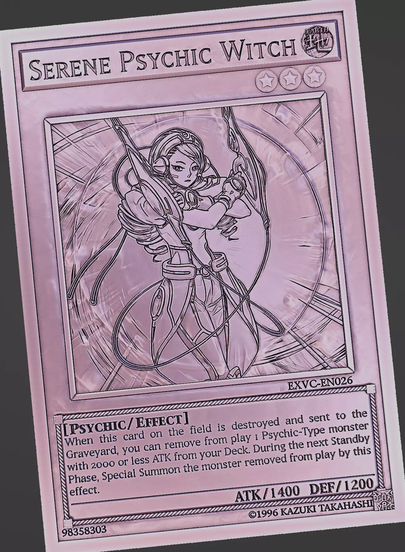 Serene Psychic Witch - yu-gi-oh 3D print model_0