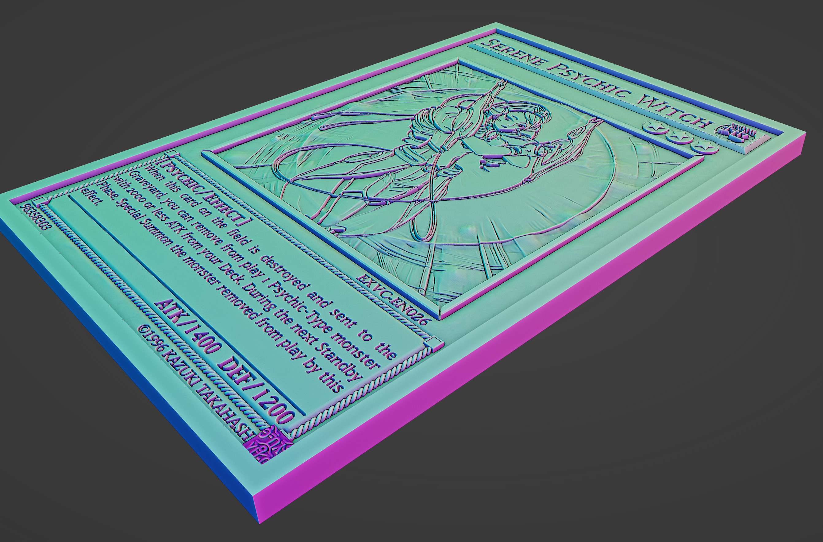 Serene Psychic Witch - yu-gi-oh 3D print model_5