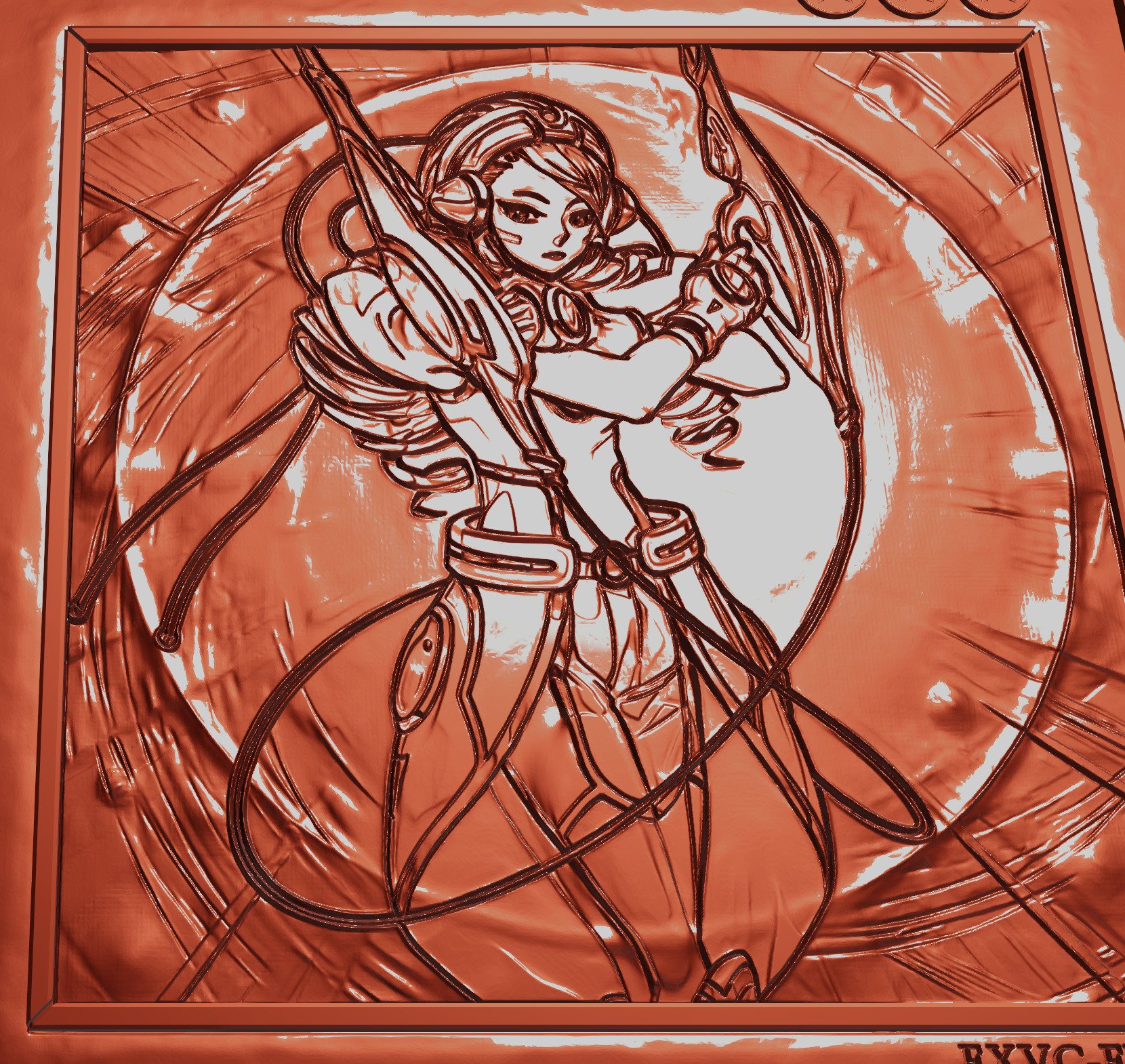 Serene Psychic Witch - yu-gi-oh 3D print model_1