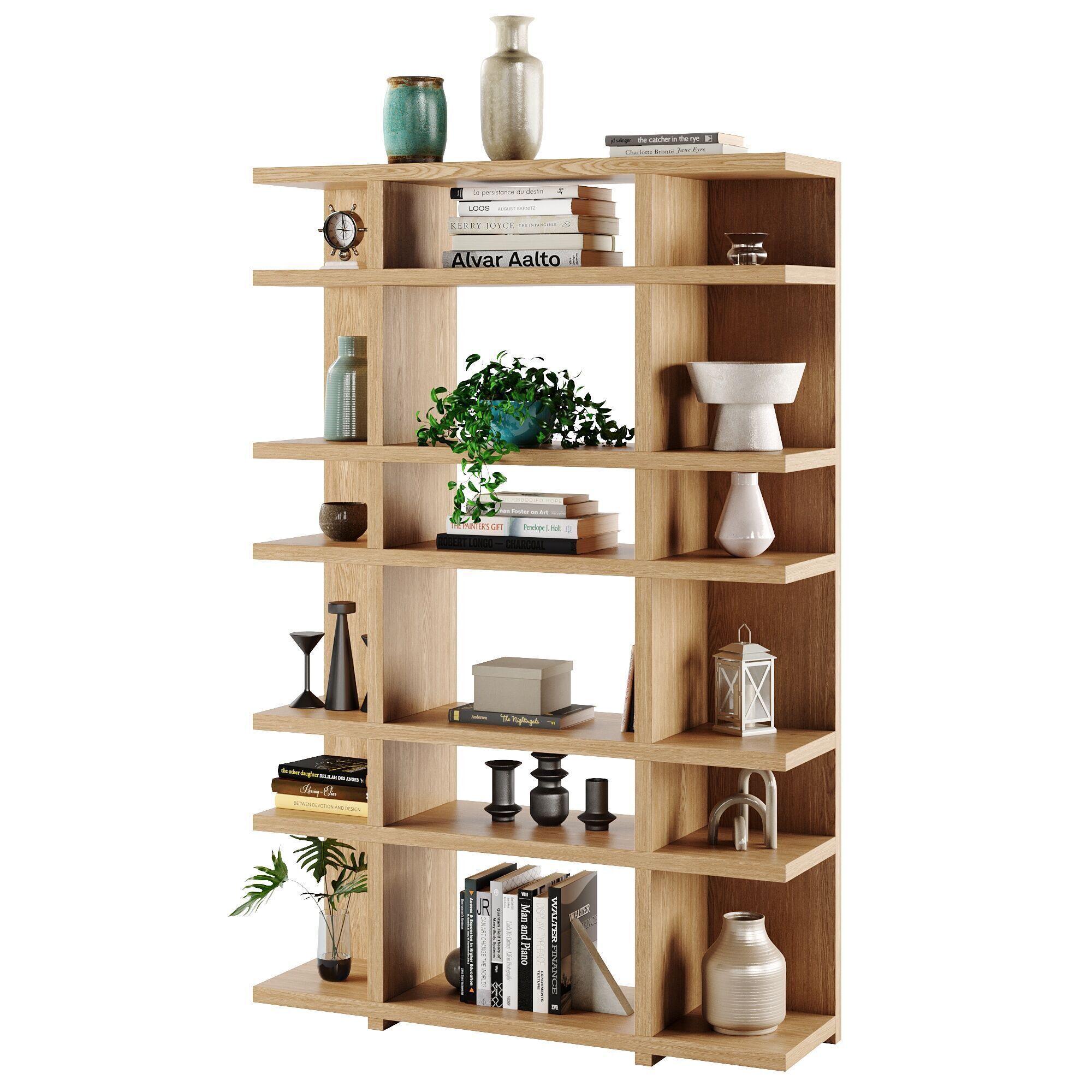 Wallace Modular Narrow Shelf Unit 3D model_3