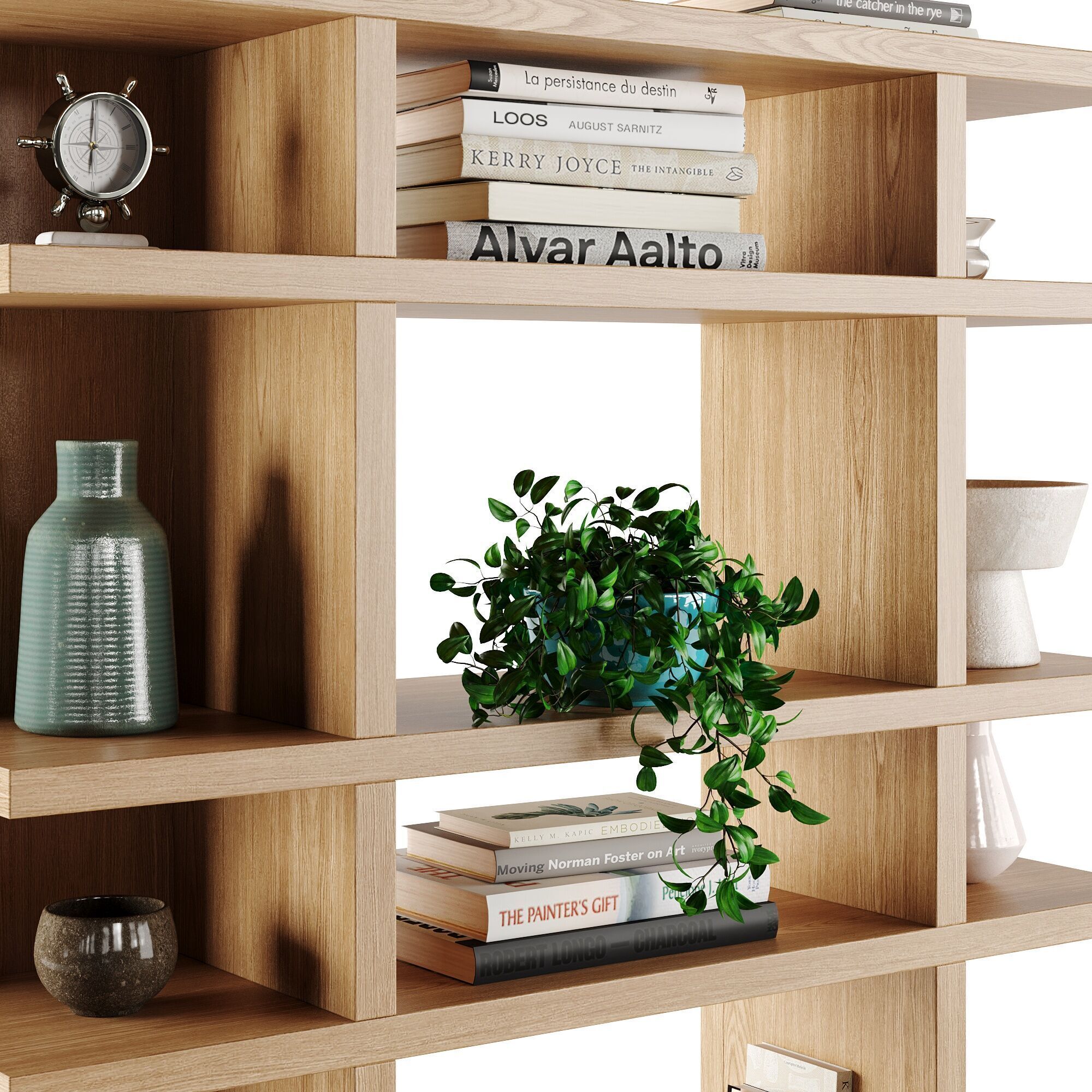 Wallace Modular Narrow Shelf Unit 3D model_6
