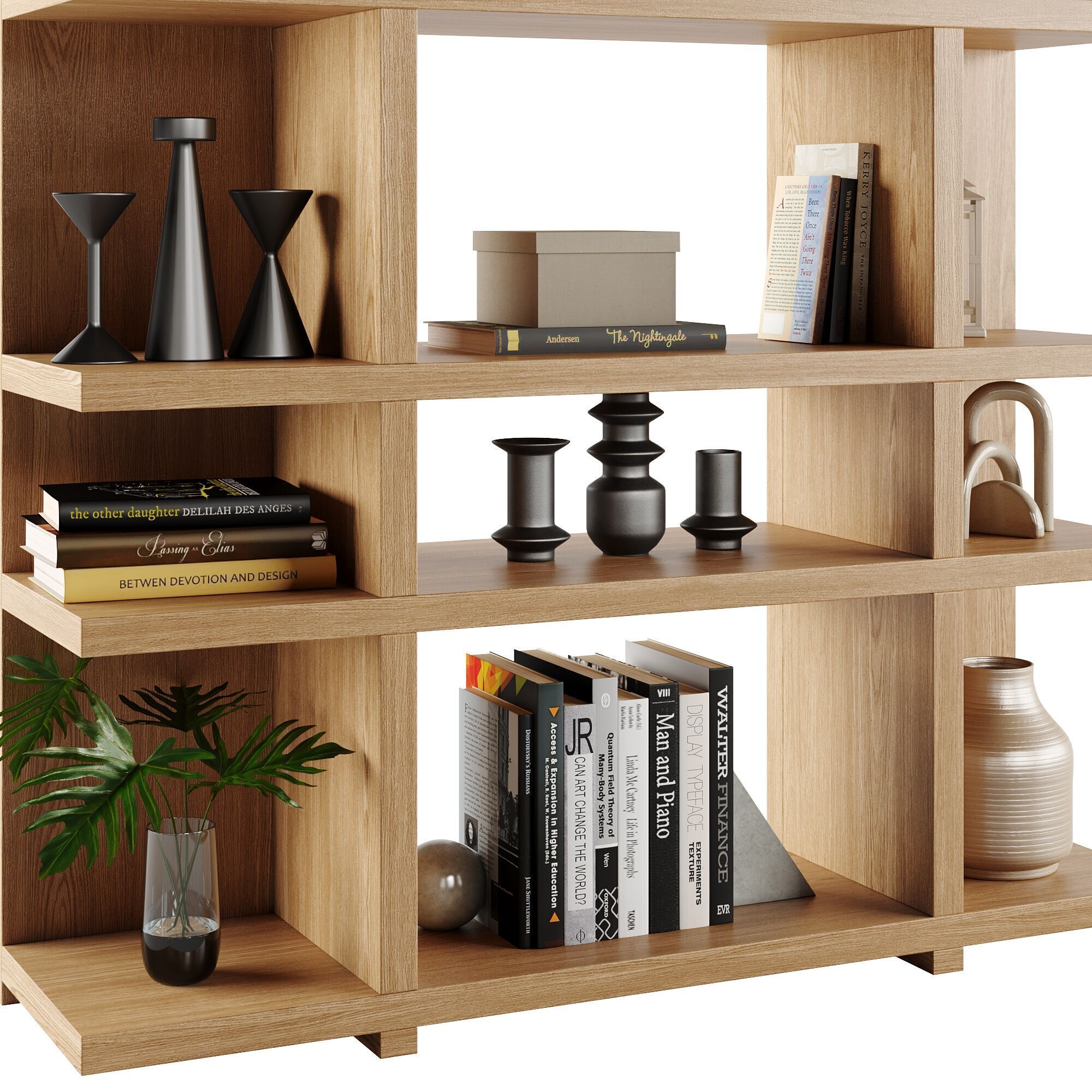 Wallace Modular Narrow Shelf Unit 3D model_7