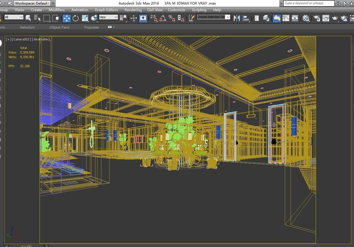 Hot Spring Pool 3D model_6