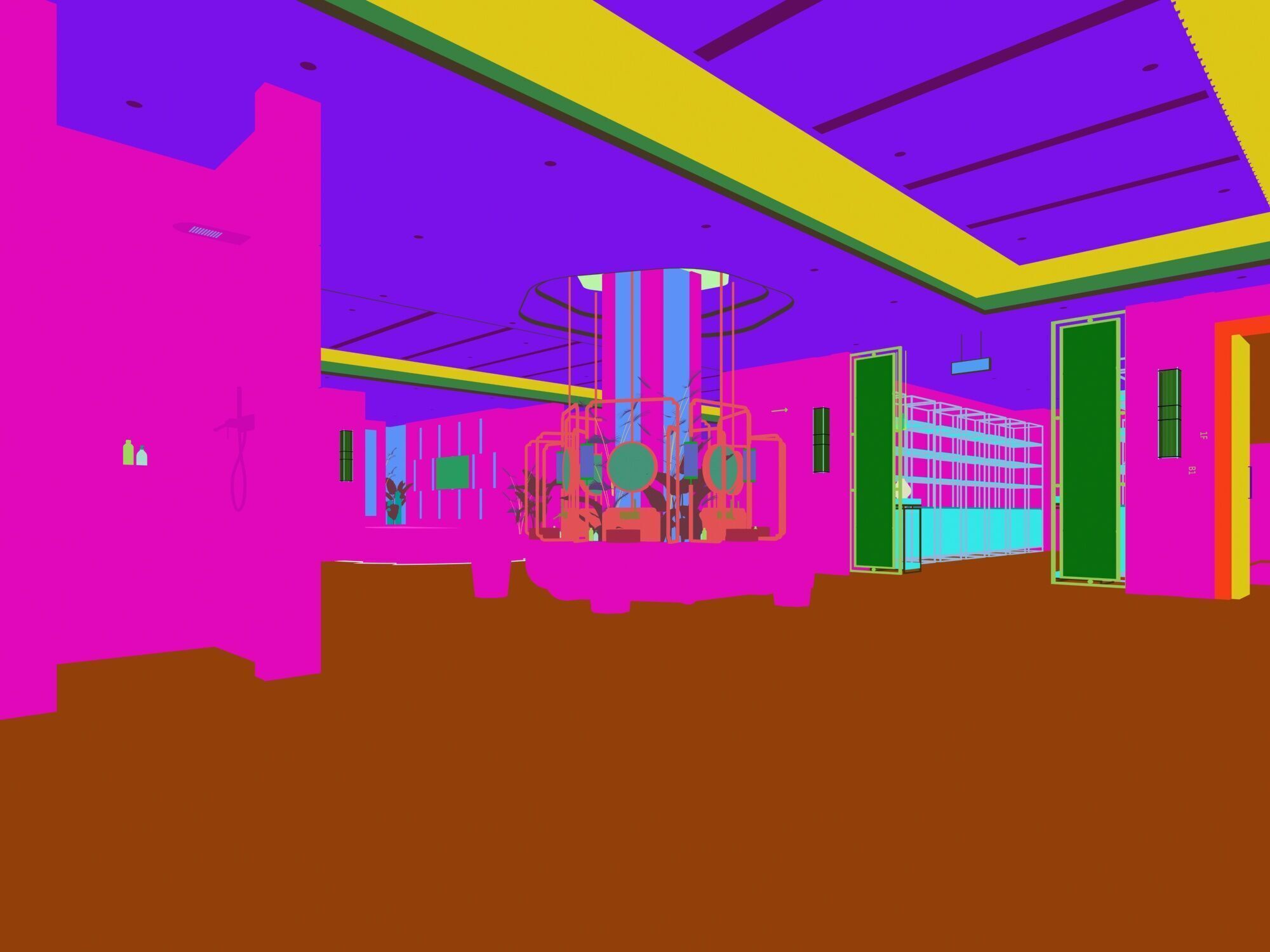 Hot Spring Pool 3D model_8