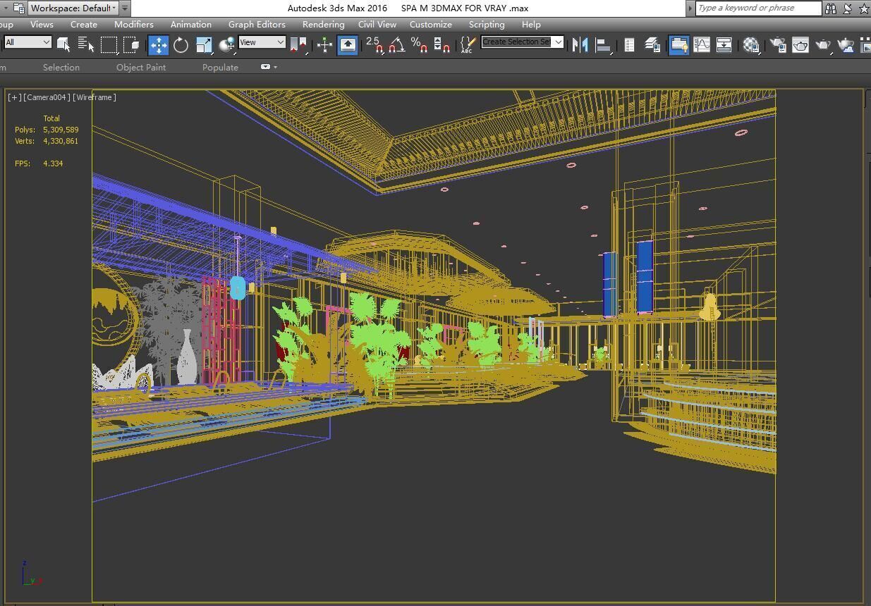 Hot Spring Pool 3D model_5
