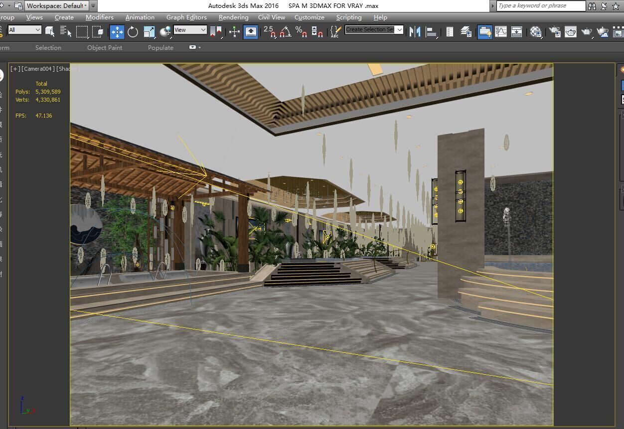 Hot Spring Pool 3D model_2