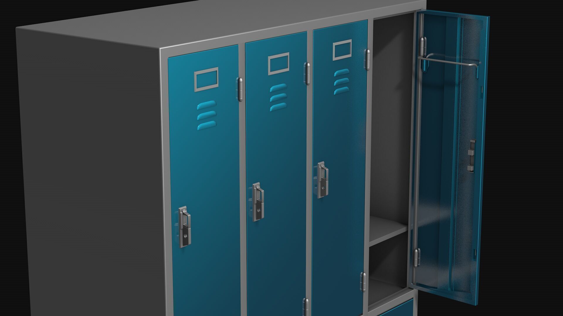Cupboard Garage furniture R5 3D model_5
