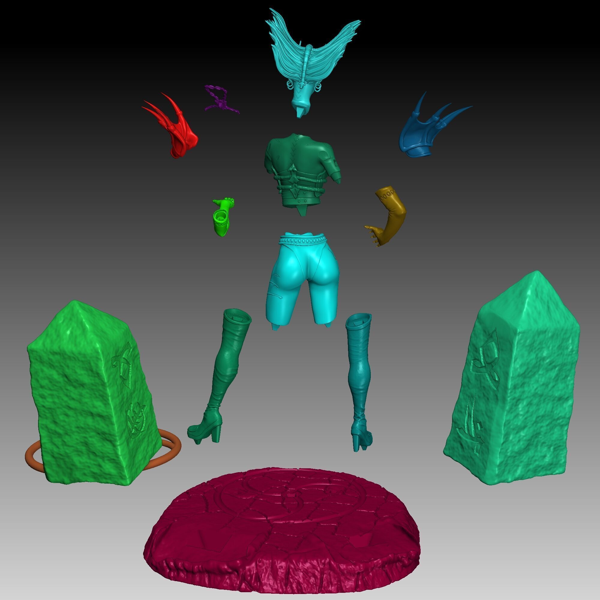 Hecubah from Nox  3D print model_7