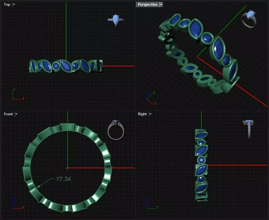 enternity band Free 3D print model