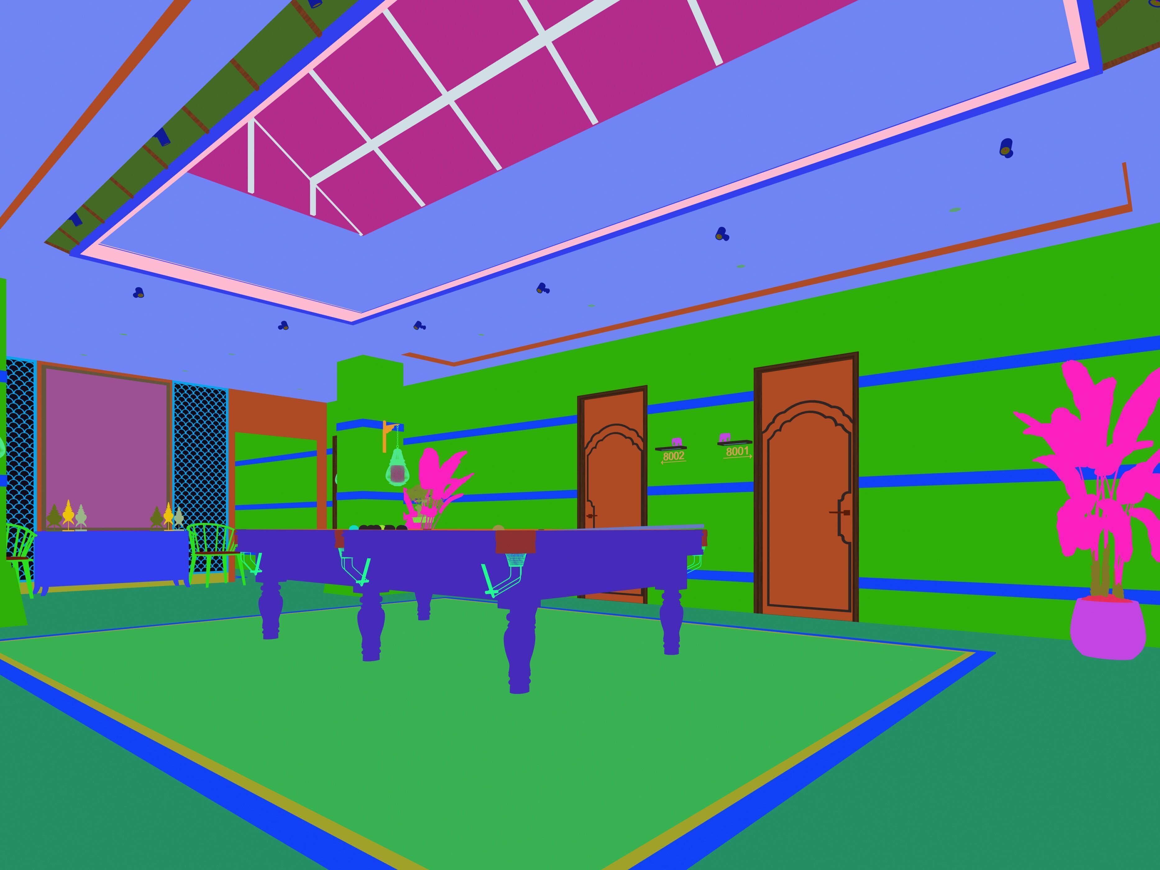 Living room 3D model_11