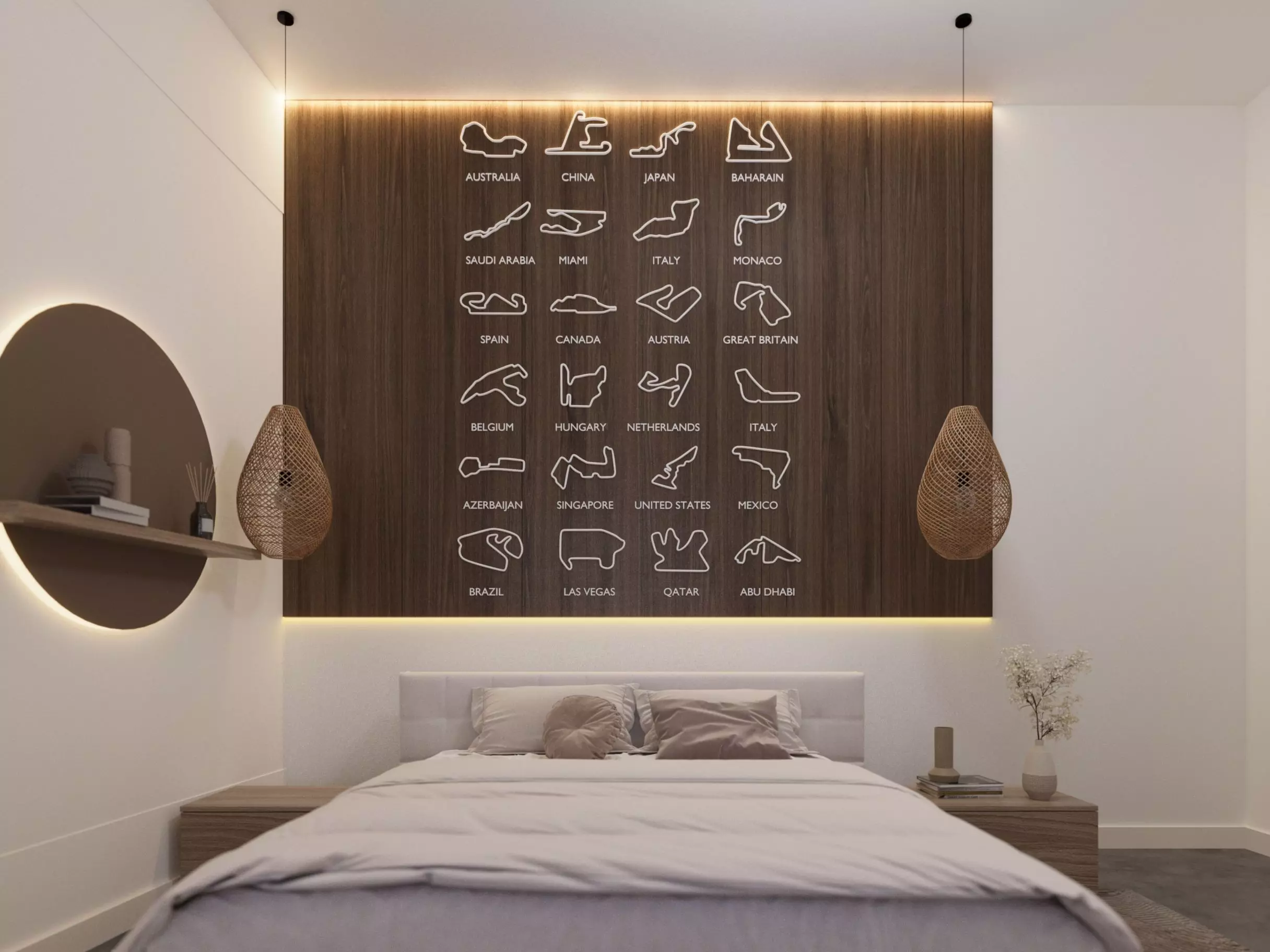 3D printable formula track time table 2025 wall decor 3D print model