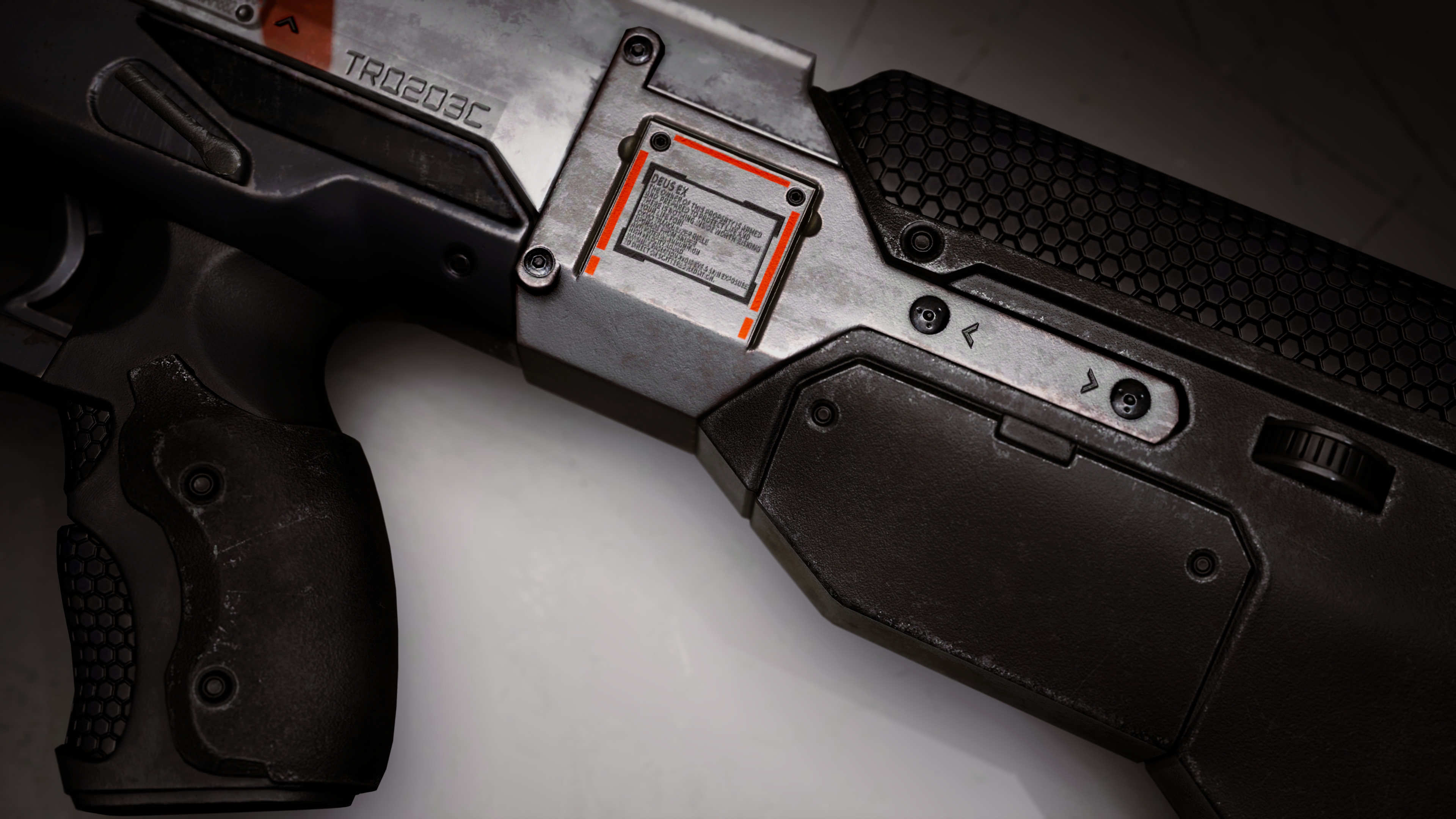 Sci-fi Gun Low-poly 3D model_3