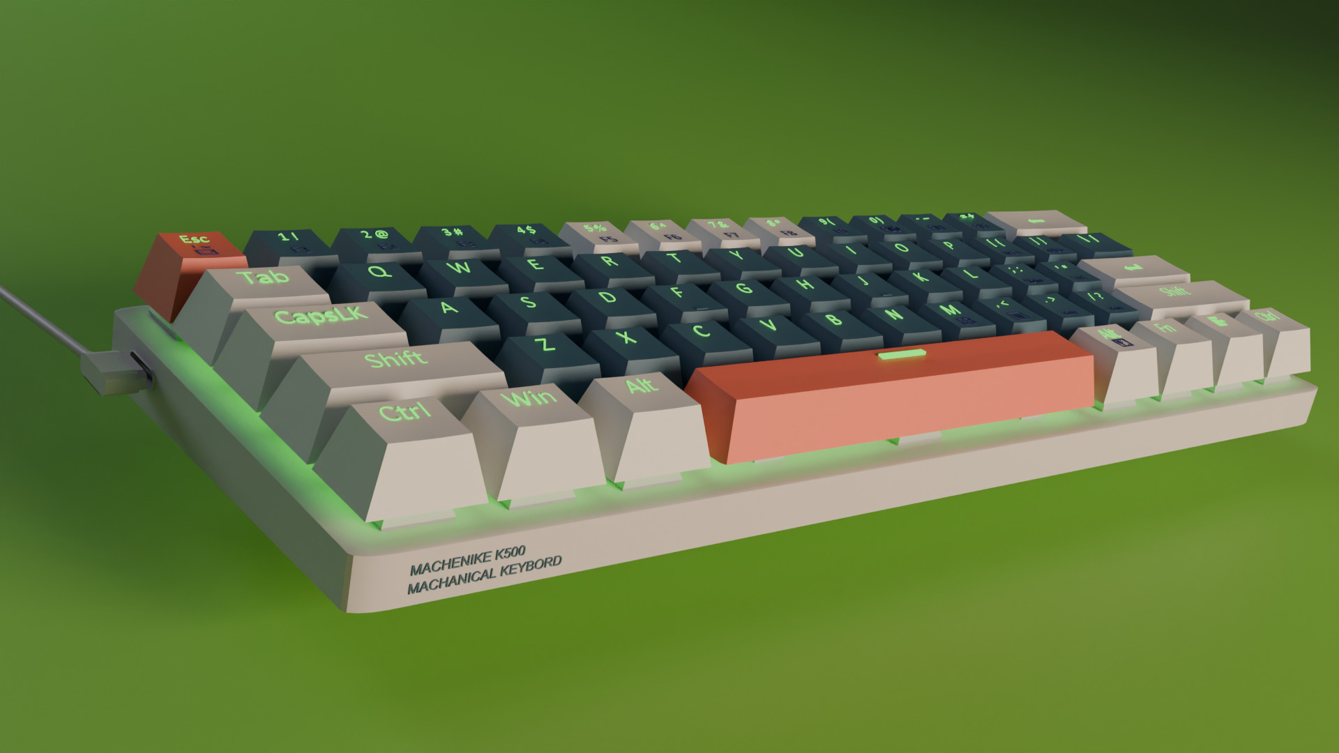 Mechanical Keybord Free 3D model_1