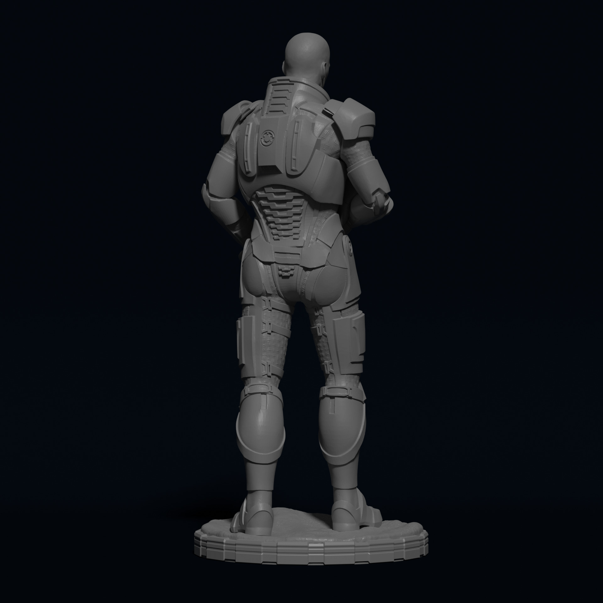 Commander Shepard 3D print model 3D print model_3
