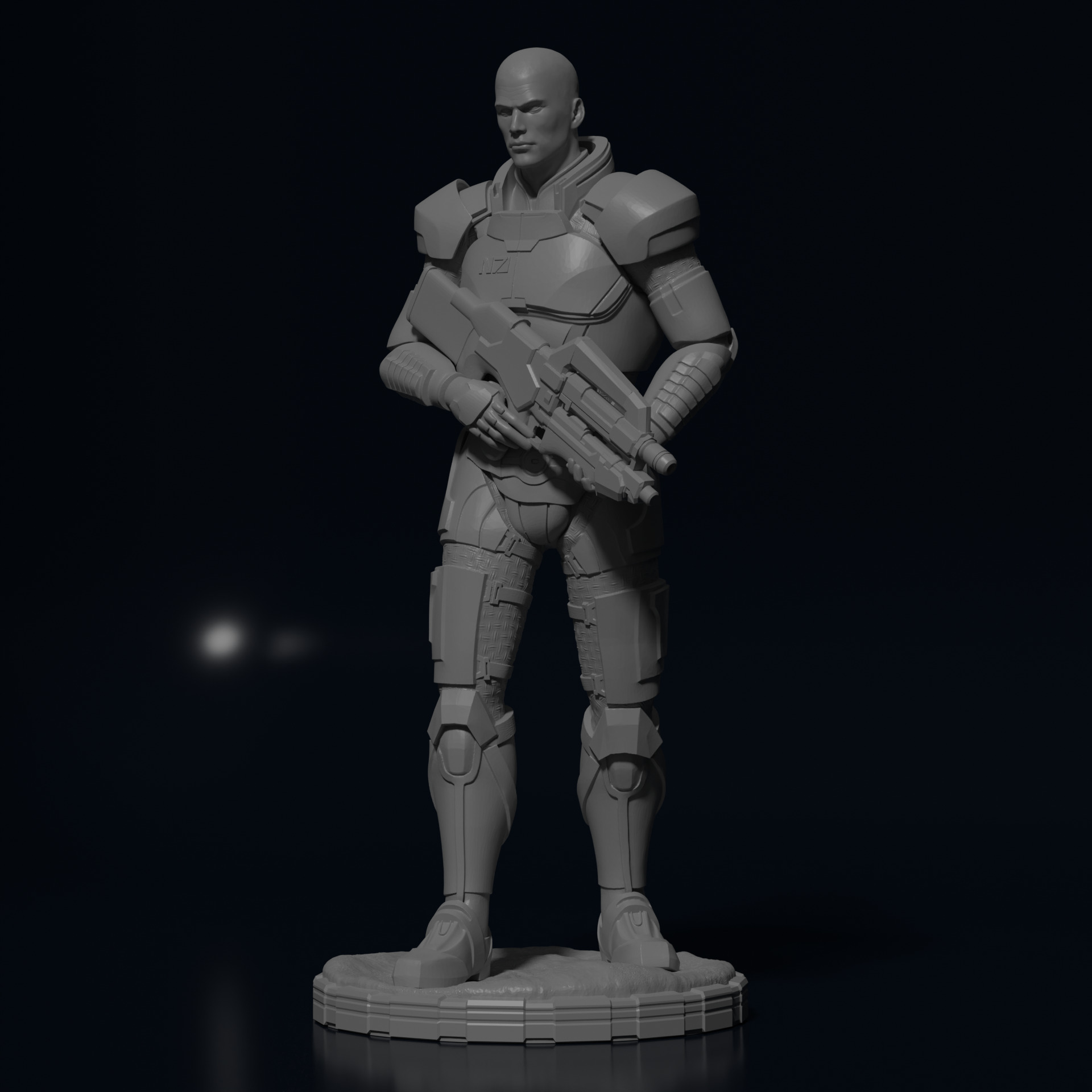Commander Shepard 3D print model 3D print model_1
