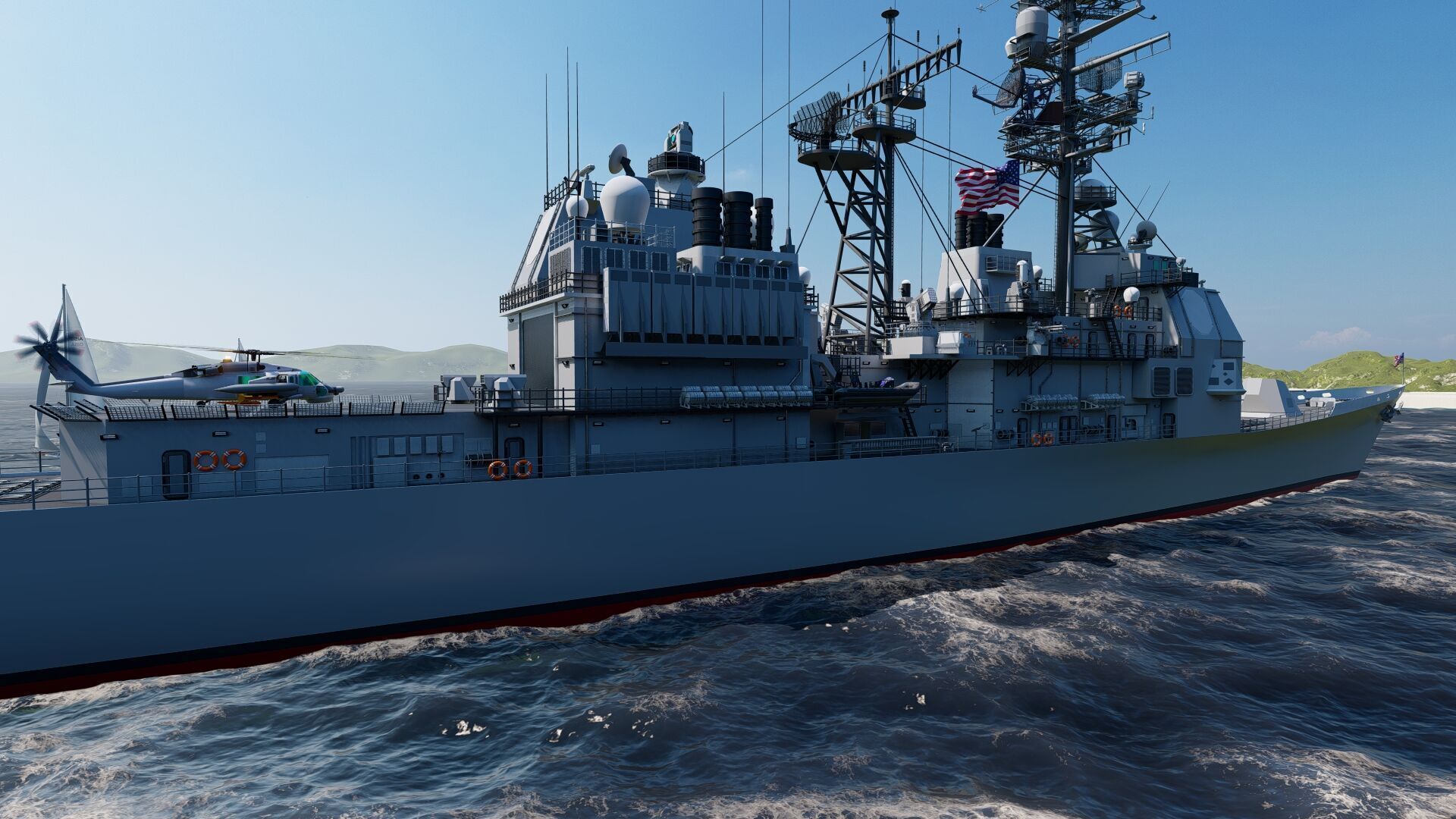 Ticonderoga class cruiser 3D model_3