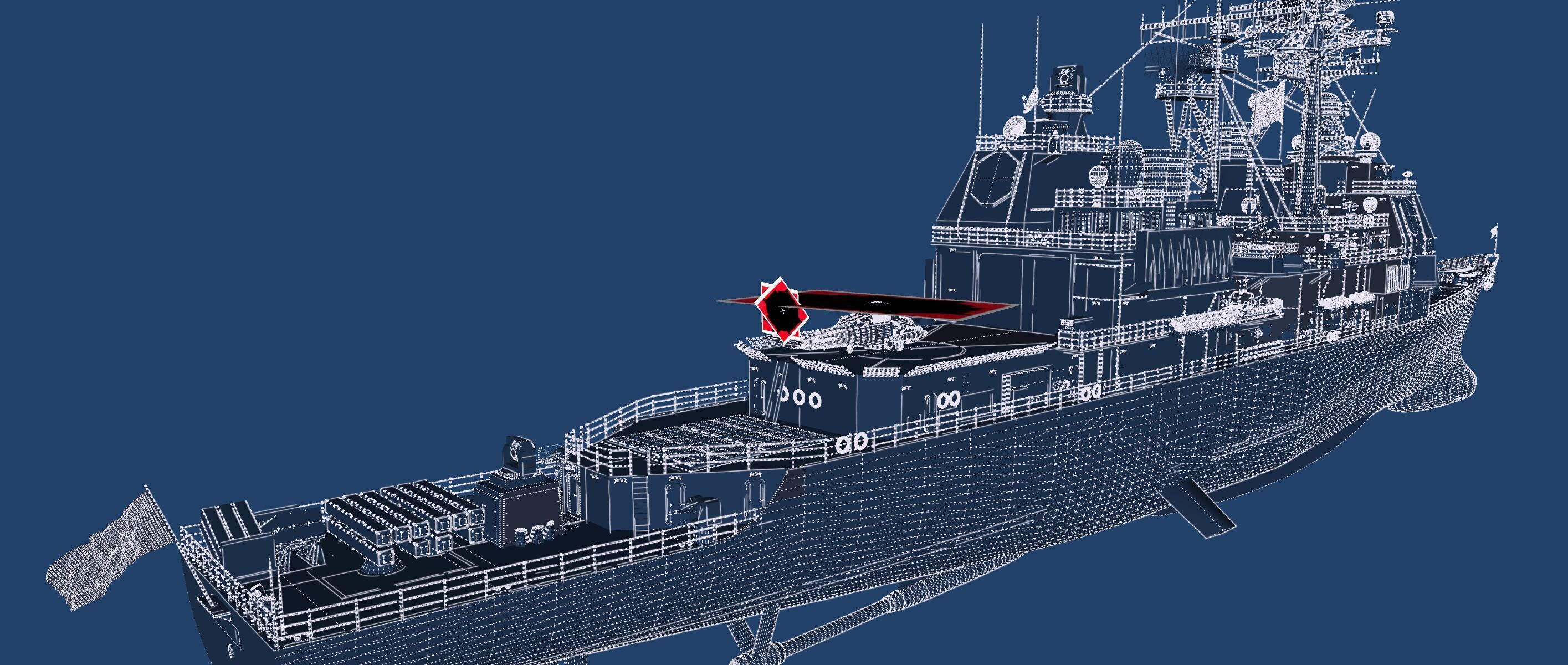 Ticonderoga class cruiser 3D model_35