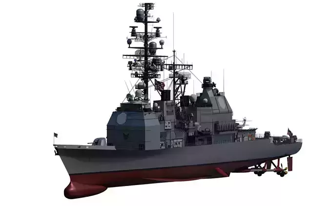Ticonderoga class cruiser 3D model
