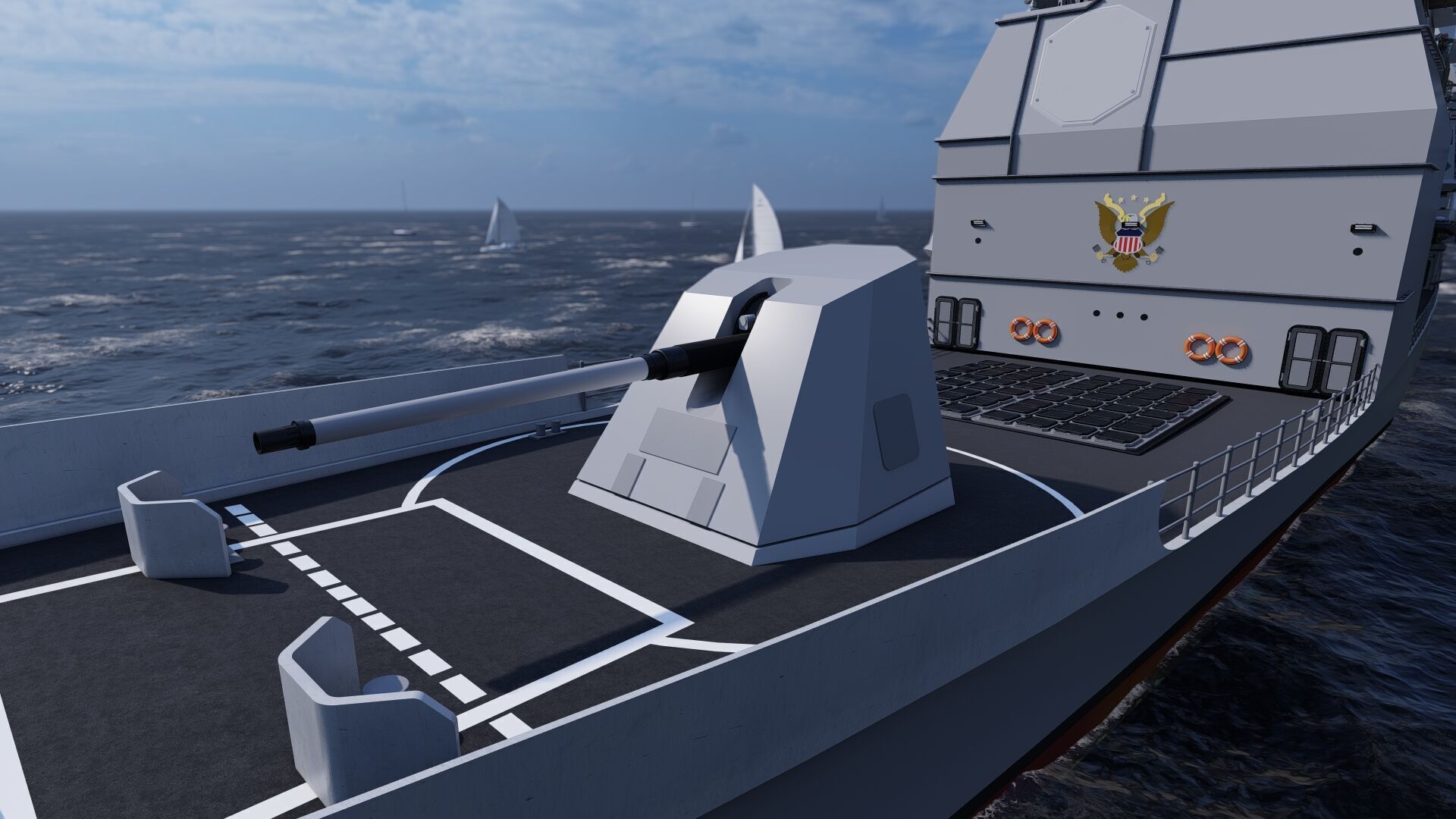 Ticonderoga class cruiser 3D model_7