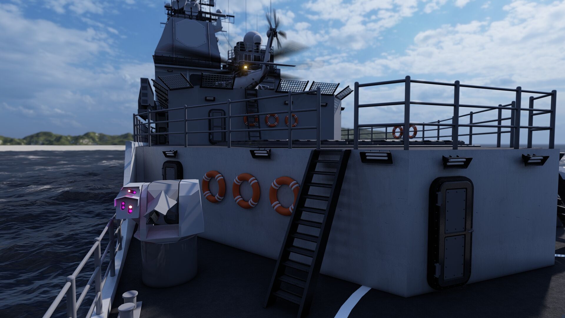 Ticonderoga class cruiser 3D model_12