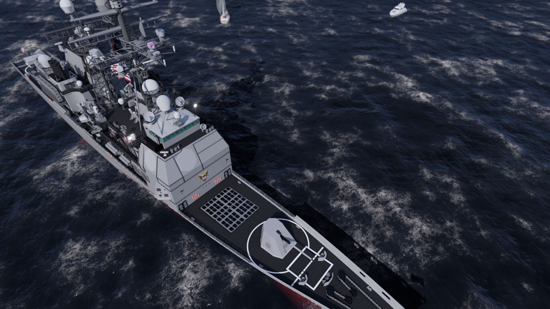 Ticonderoga class cruiser 3D model_5