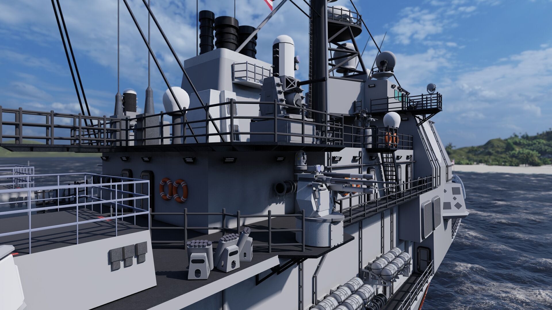 Ticonderoga class cruiser 3D model_22