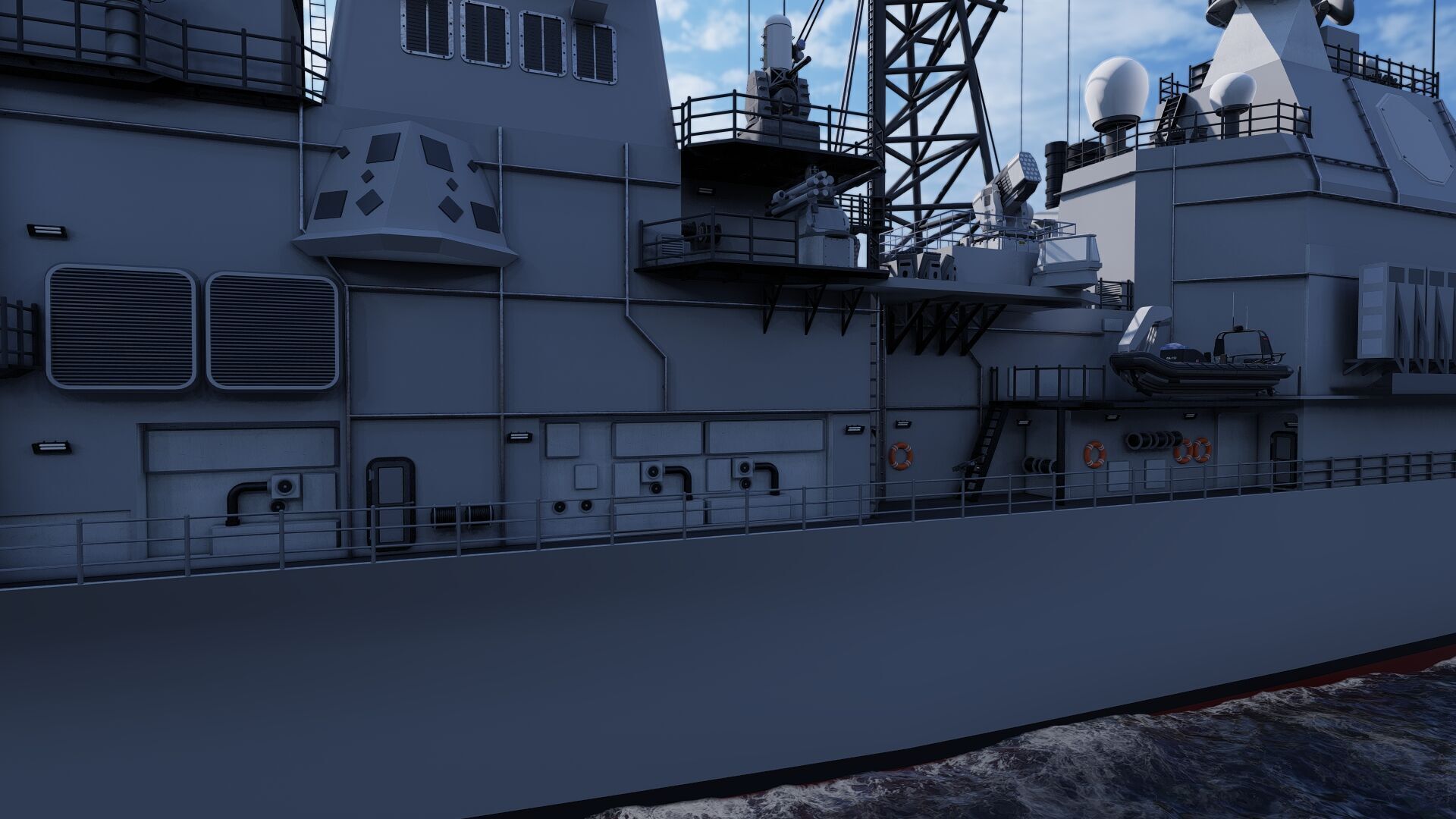 Ticonderoga class cruiser 3D model_9