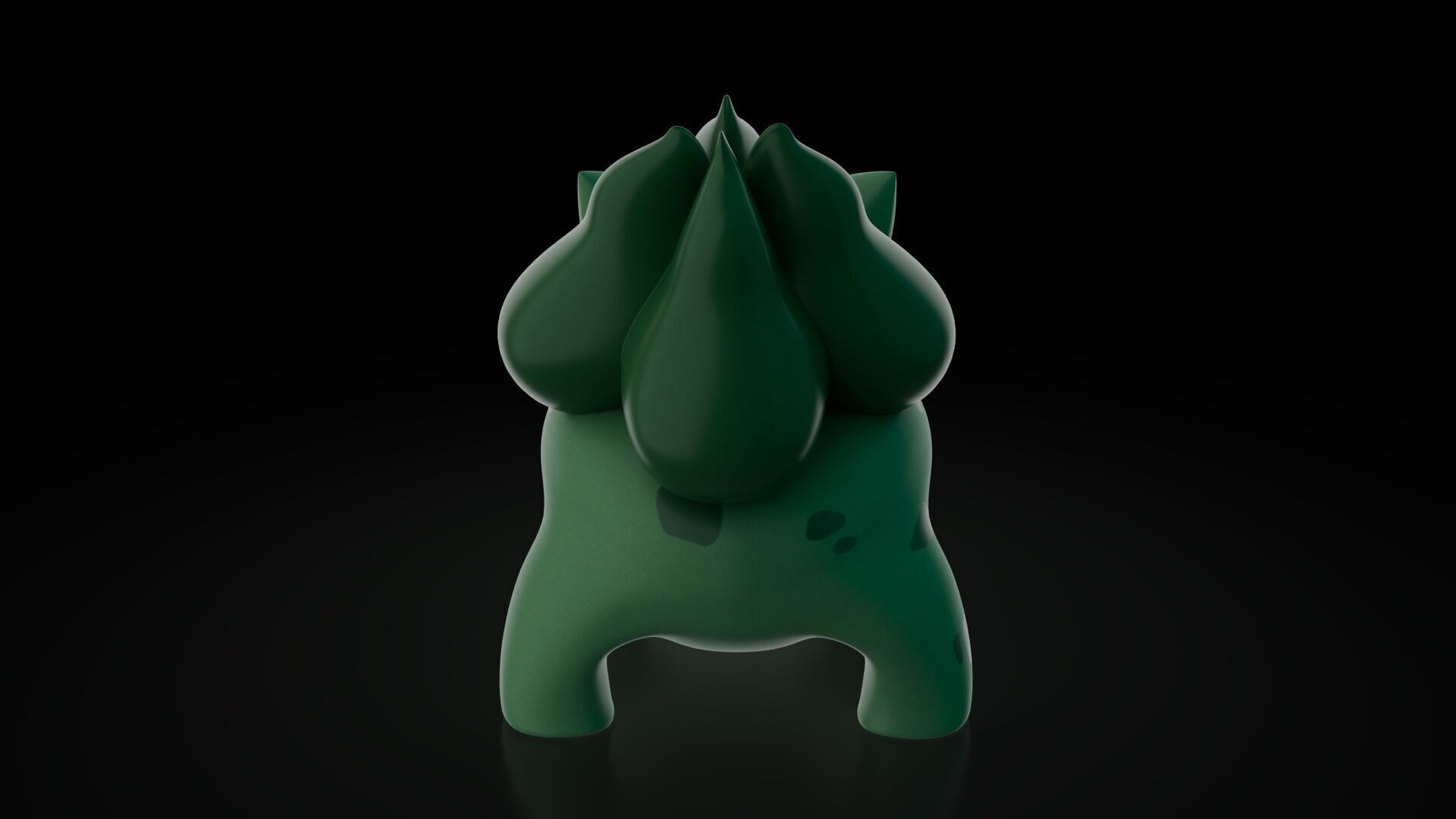 Bulbasaur Pokemon   Low-poly 3D model_3