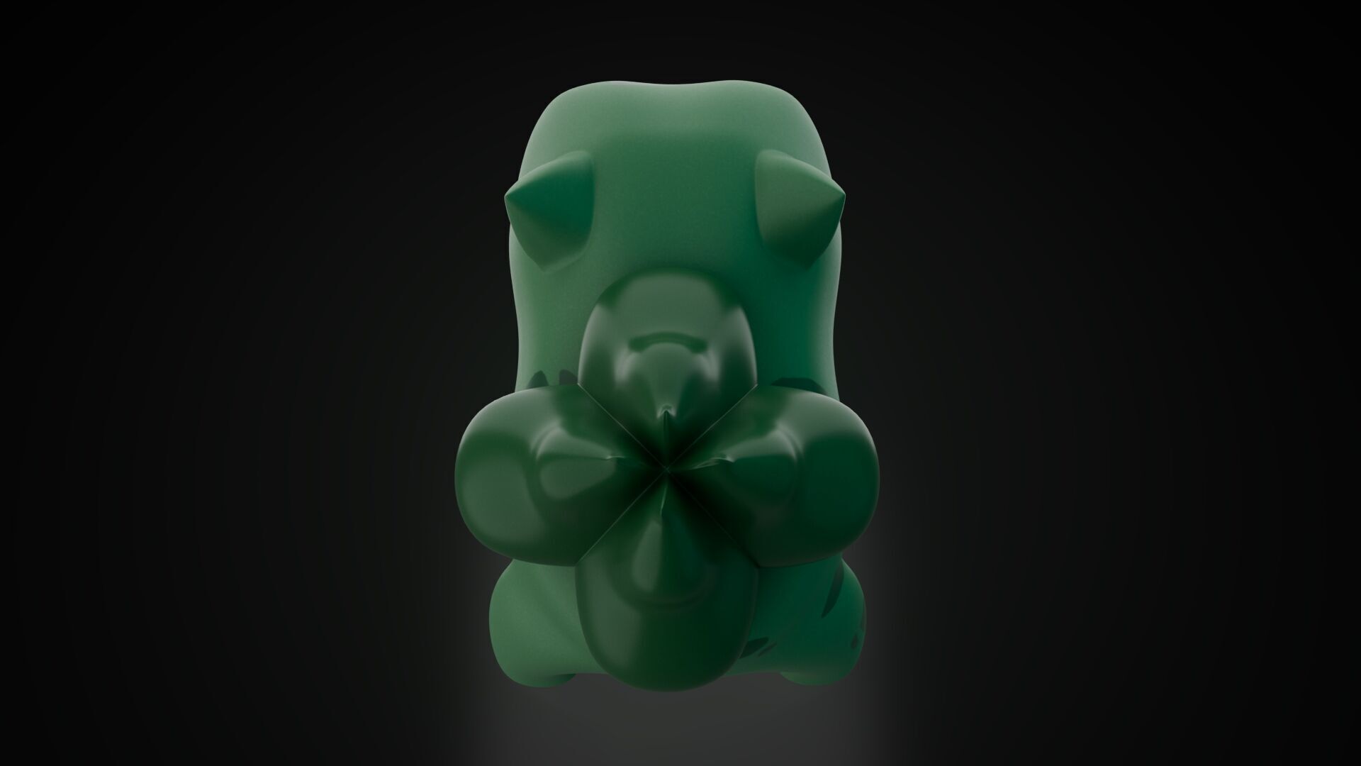 Bulbasaur Pokemon   Low-poly 3D model_4