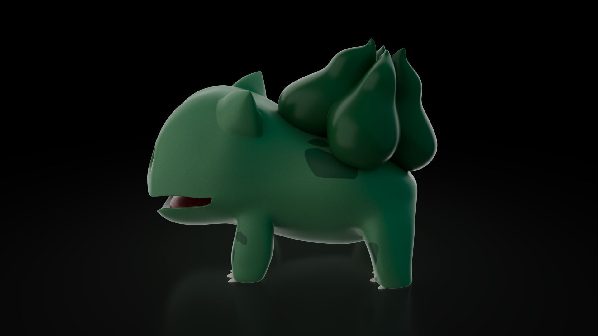 Bulbasaur Pokemon   Low-poly 3D model_2