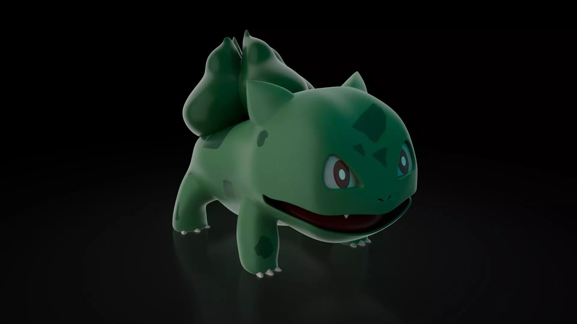 Bulbasaur Pokemon   Low-poly 3D model_0