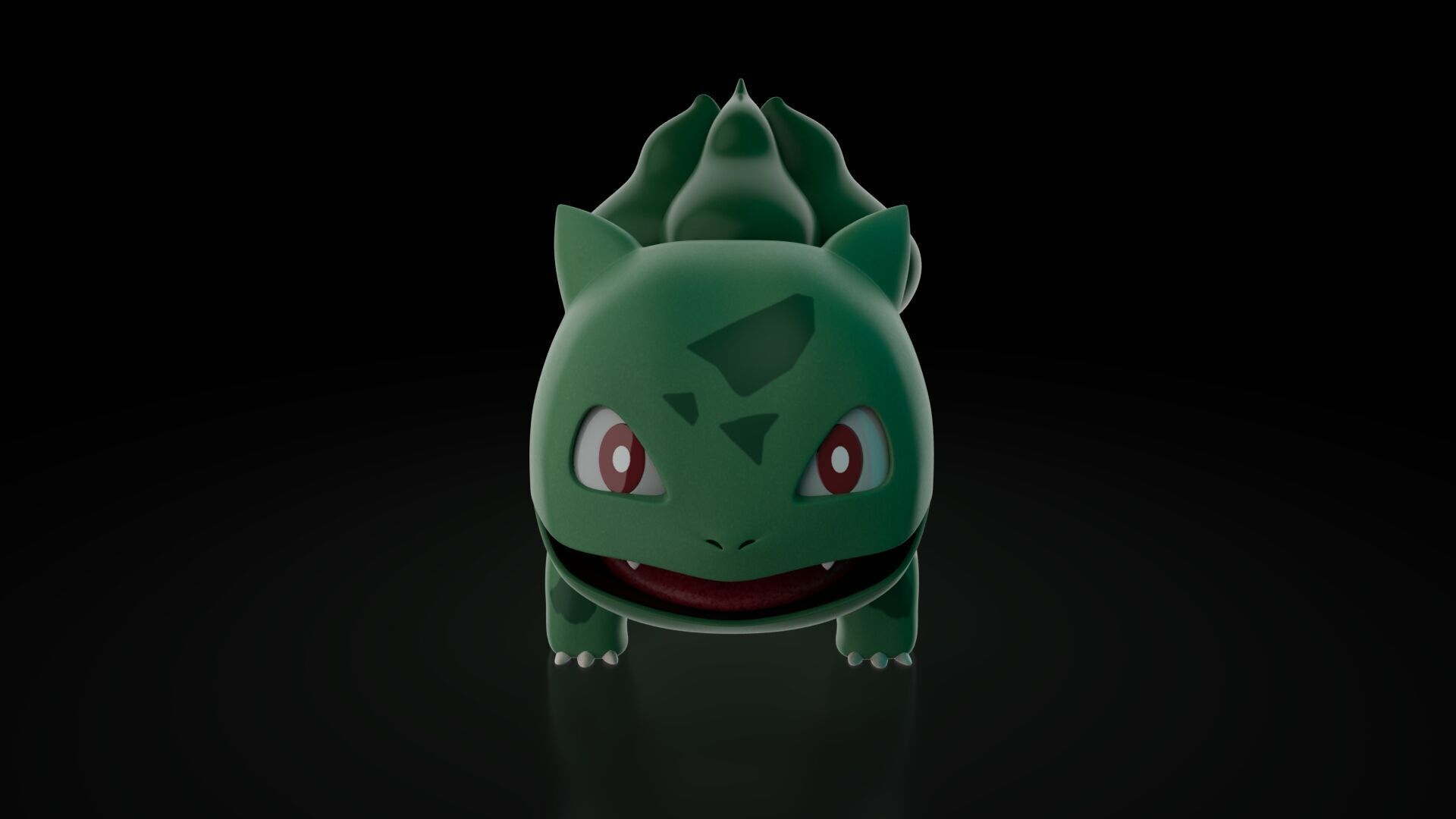 Bulbasaur Pokemon   Low-poly 3D model_1