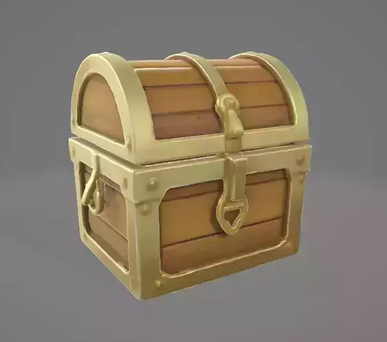 Fantasy Treasure Chest - 3D Model for Games and Renders