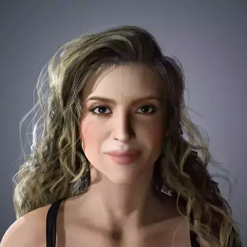 Shakira Character 3D Model Low-poly 3D model