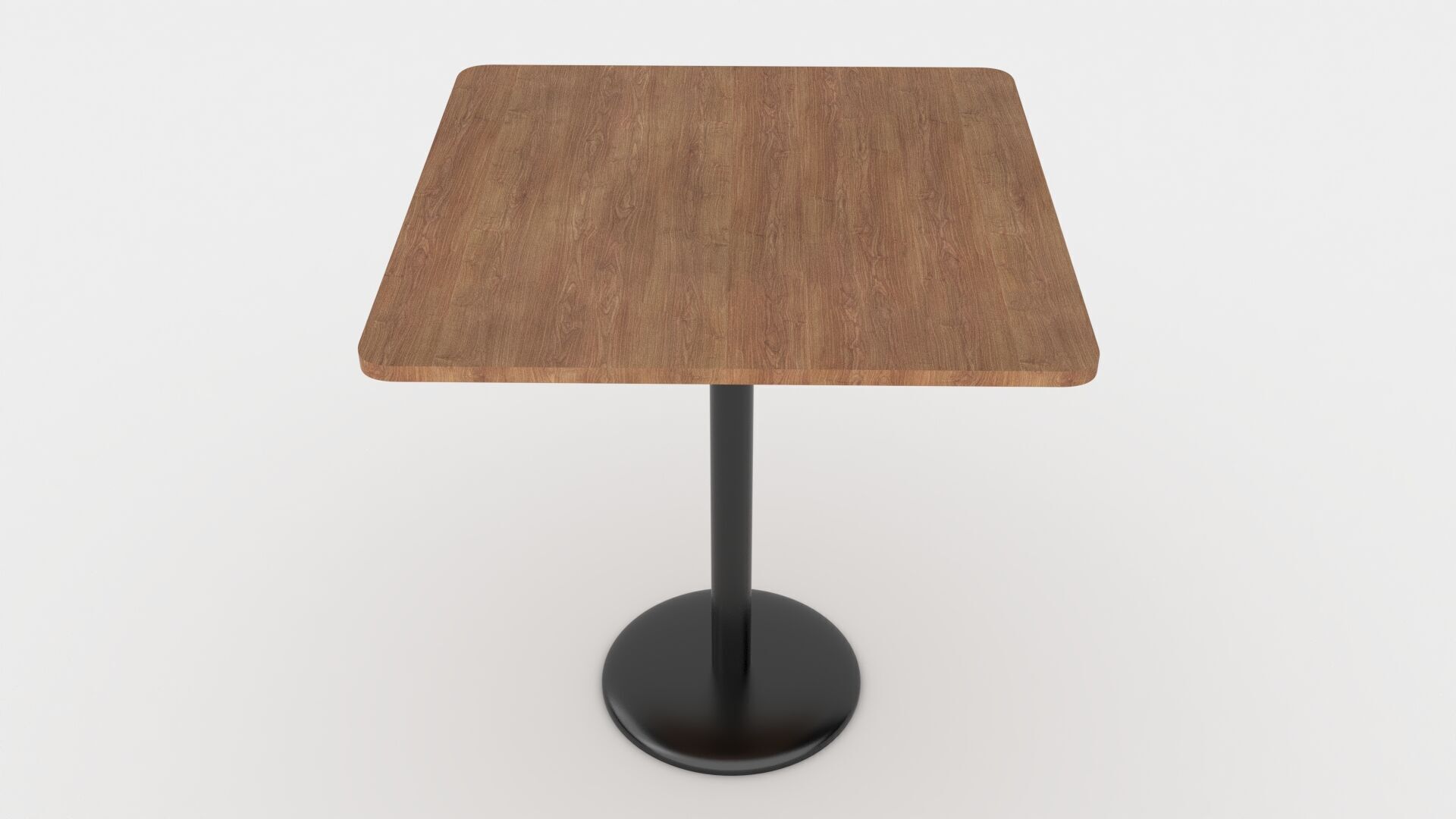 cafe wooden table Free low-poly 3D model_1