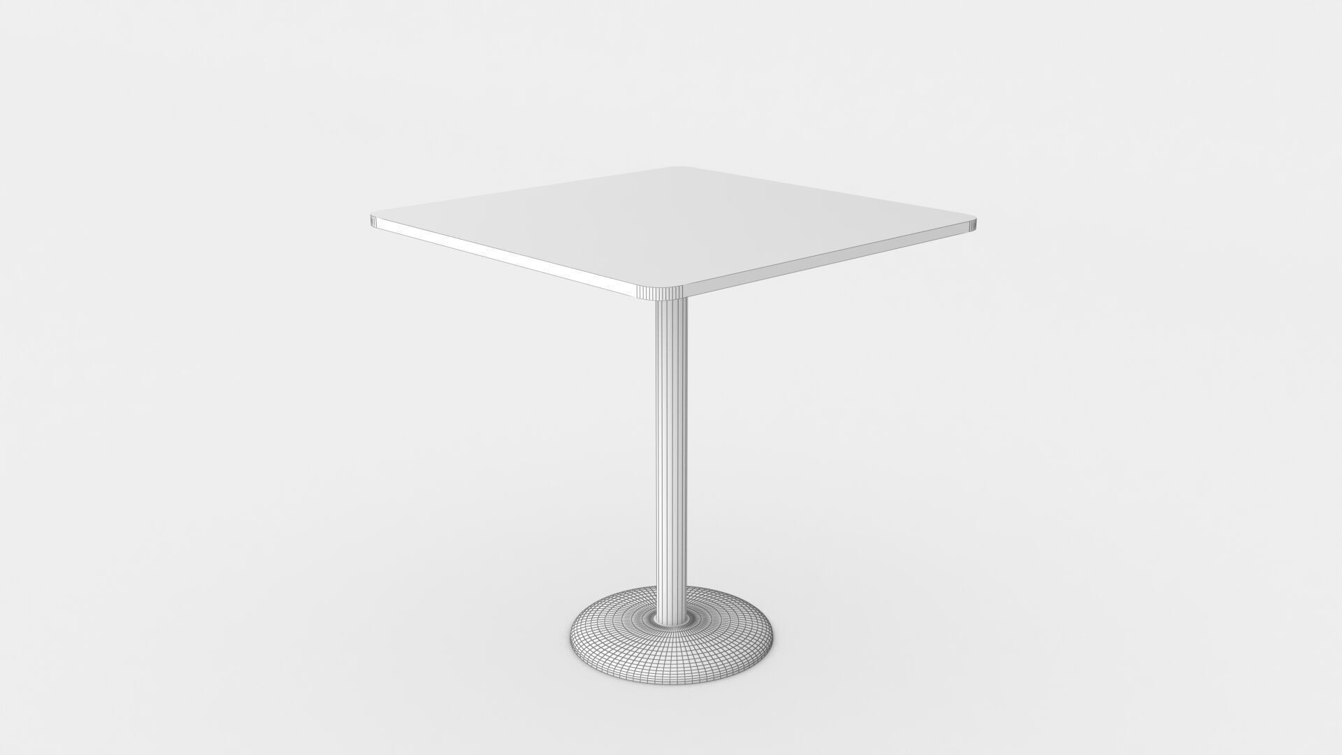 cafe wooden table Free low-poly 3D model_6